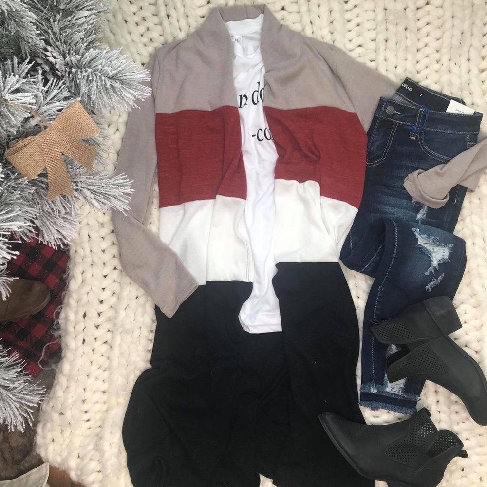 Colorblock Cardigan